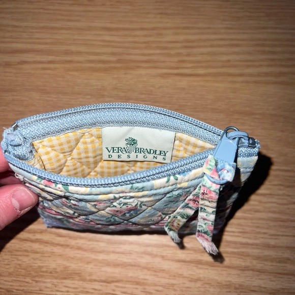RARE Vintage Pastel Blue VERA BRADLEY Zipper Coin Purse - Picture 3 of 5